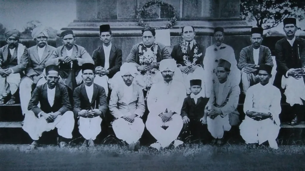 On January 1, 1927, Dr. B. R. Ambedkar and his followers, including key leaders like Shivram Janba Kamble, gathered at Vijay Stambh in Bhima Koregaon, Pune, to honor the 1818 Mahar soldiers' victory and symbolize Dalit resistance against caste oppression.