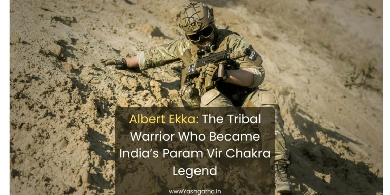Soldier in combat gear symbolizing the bravery and sacrifice of Lance Naik Albert Ekka, Param Vir Chakra awardee