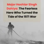 Silhouette of a soldier symbolizing the fearless bravery of Major Hoshiar Singh Dahiya, Param Vir Chakra hero of the 1971 War