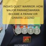 Indian Army officer uniform displaying Param Vir Chakra medals symbolizing bravery and sacrifice