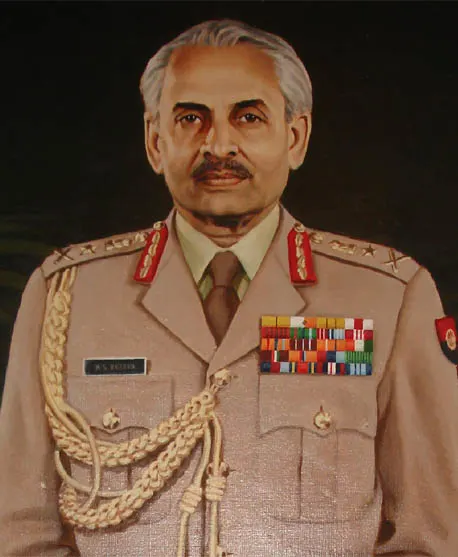 This image shows General Arunkumar Shridhar Vaidya, a highly decorated Indian Army officer who served as the Chief of Army Staff from 1983 to 1986 and played a central role in major military operations during his career.