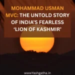 Sunset background representing the untold story of Mohammad Usman, MVC, India’s Lion of Kashmir