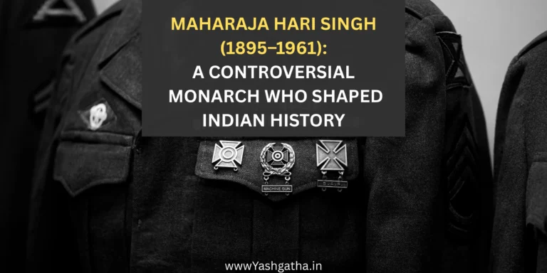 Maharaja Hari Singh (1895–1961), the last Dogra ruler of Jammu and Kashmir, whose decisions shaped modern Indian history