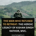 Indian Army soldier on a hill symbolizing the courage and heroic legacy of Maha Vir Chakra awardee Kishan Singh Rathor